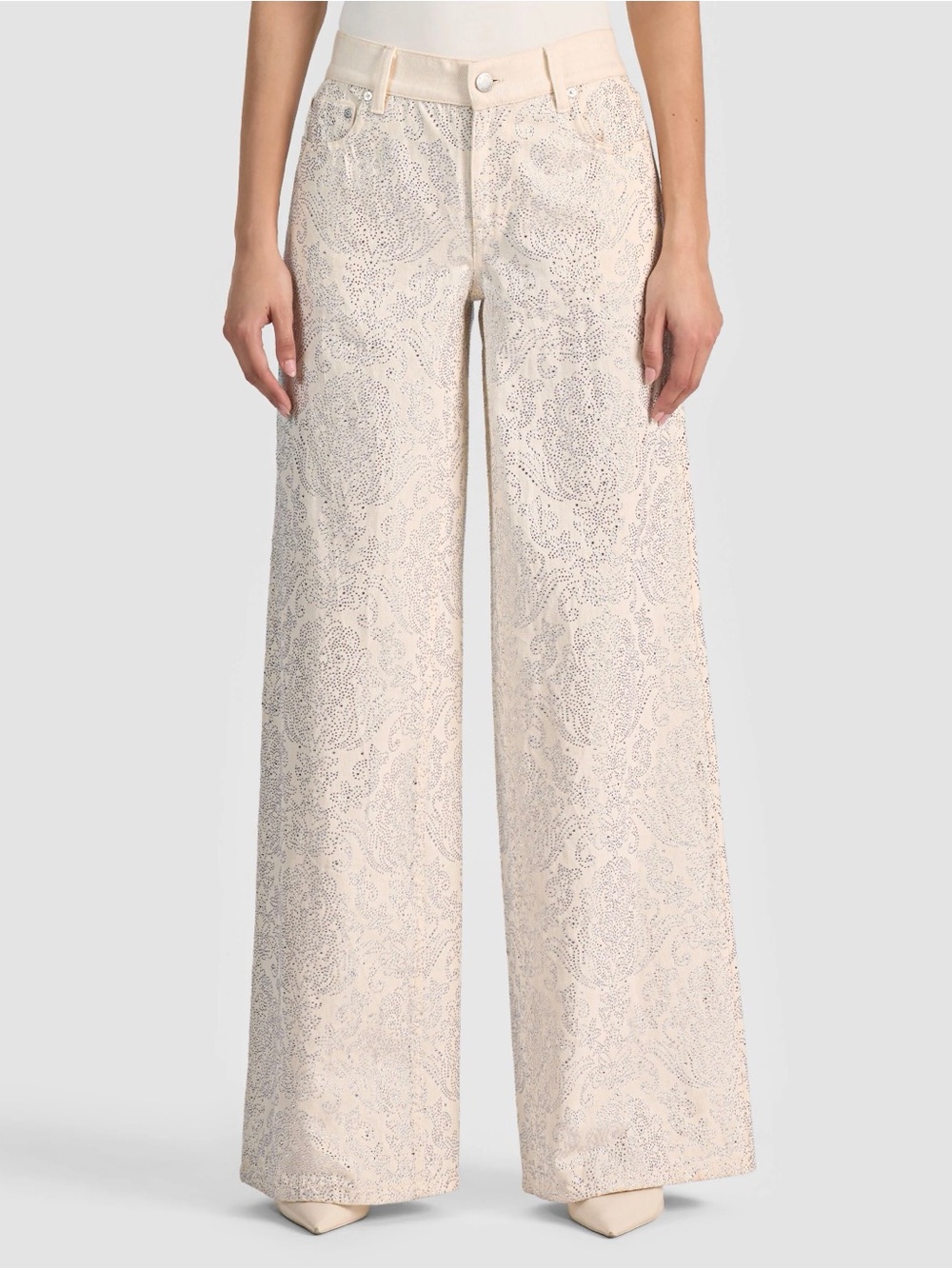 Alice + Olivia AMAZING EMBELLISHED JEAN NEW NWT